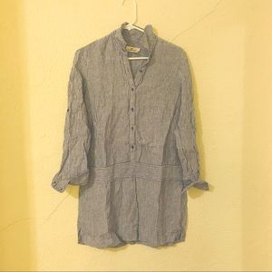 Navy and white vineyard vines dress